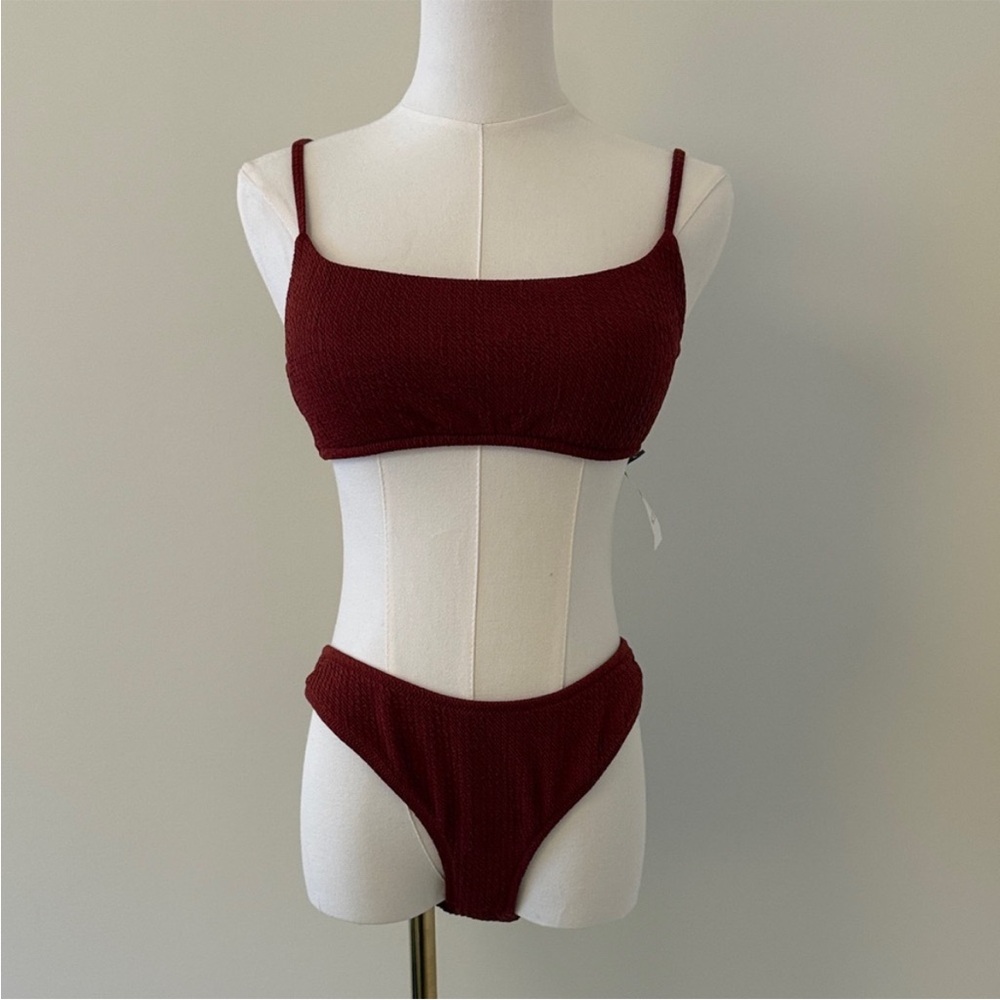 J. Crew Textured Rust Bikini Set NWT